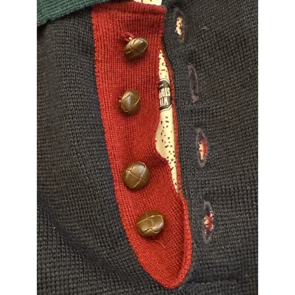 Proquip Blue Sweater jacket Sz L Gore Windstopper Wool Vintage Old Money Gorp - Picture 5 of 11